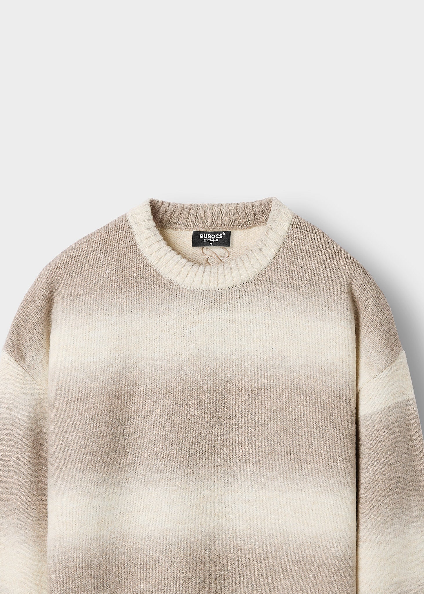 Knit Gradient Crewneck Sweater