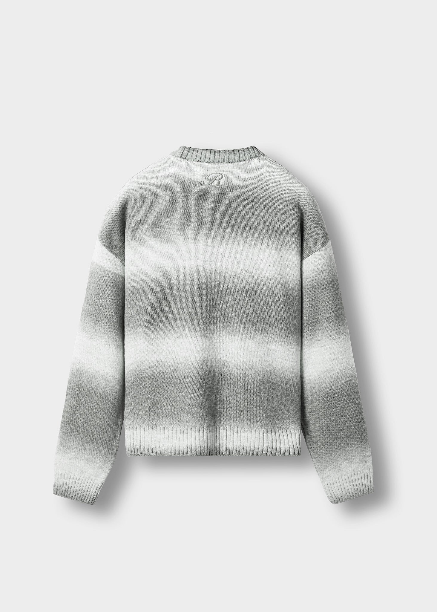 Knit Gradient Crewneck Sweater