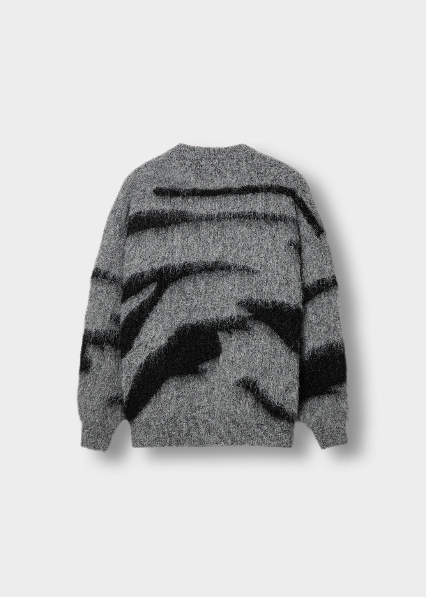 Hairy Monochrome Knit Sweater