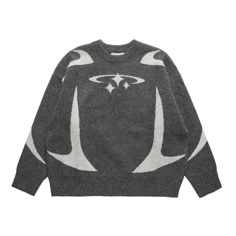 Y2K Stars Knitted Sweater