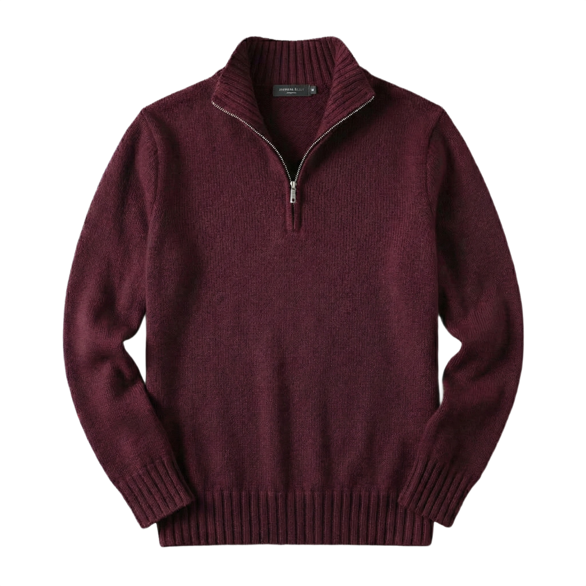 Classic Knit Quarter Zip Sweater