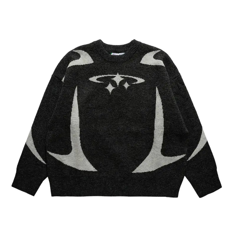 Y2K Stars Knitted Sweater