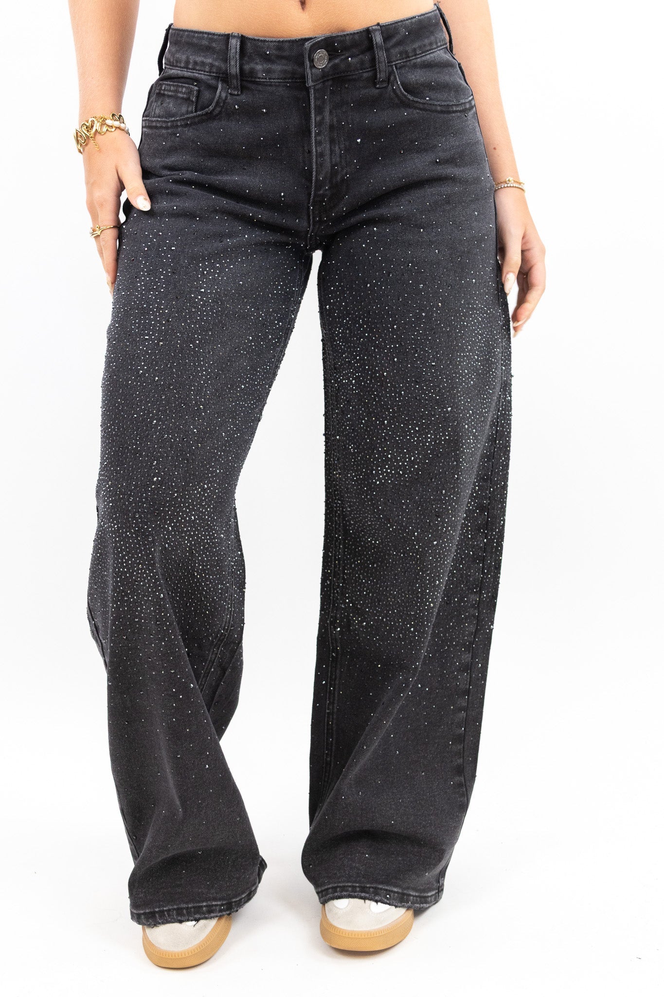 The Glitter Baggy Jeans