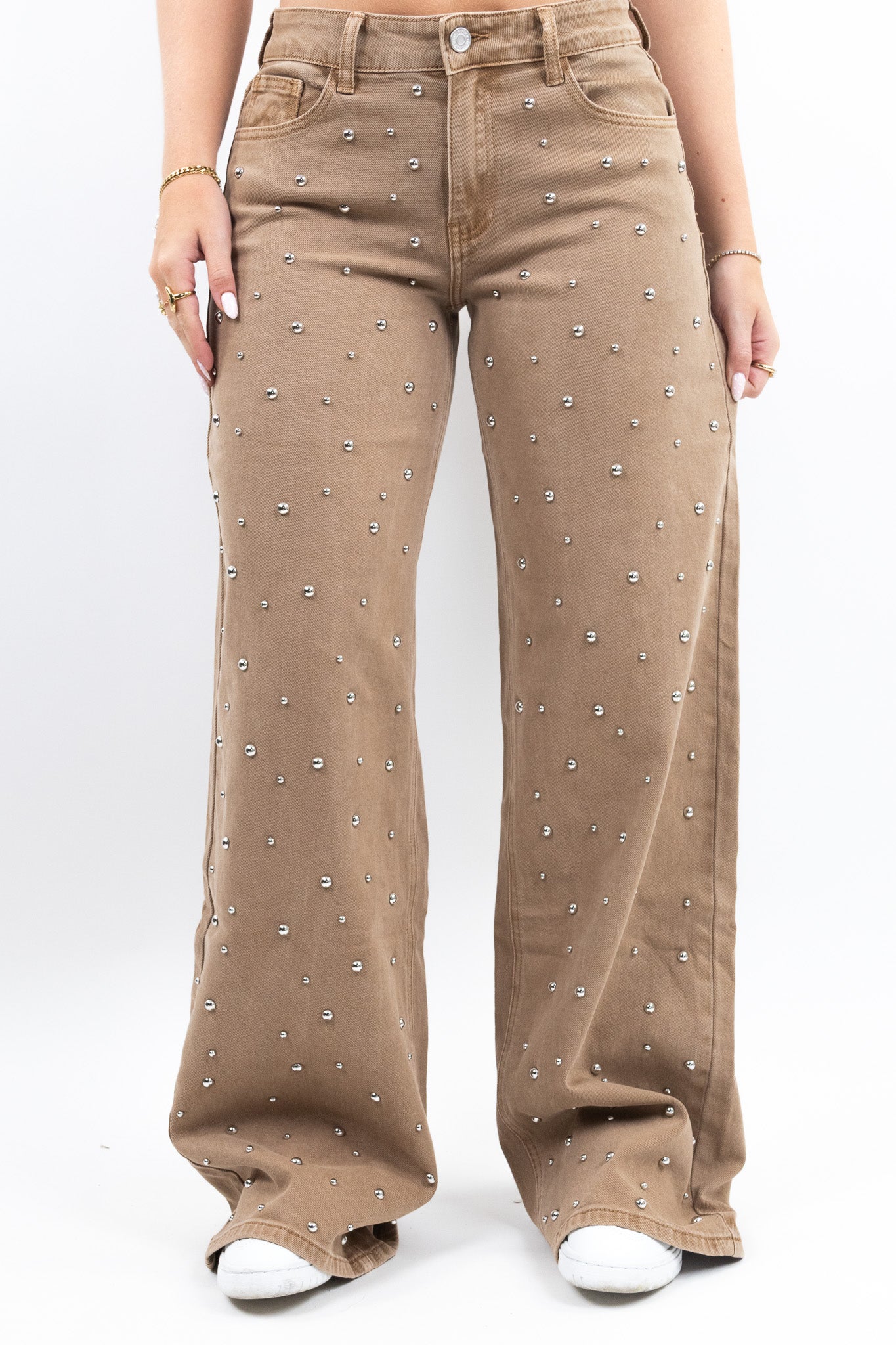 Studded Baggy Jeans - Tall