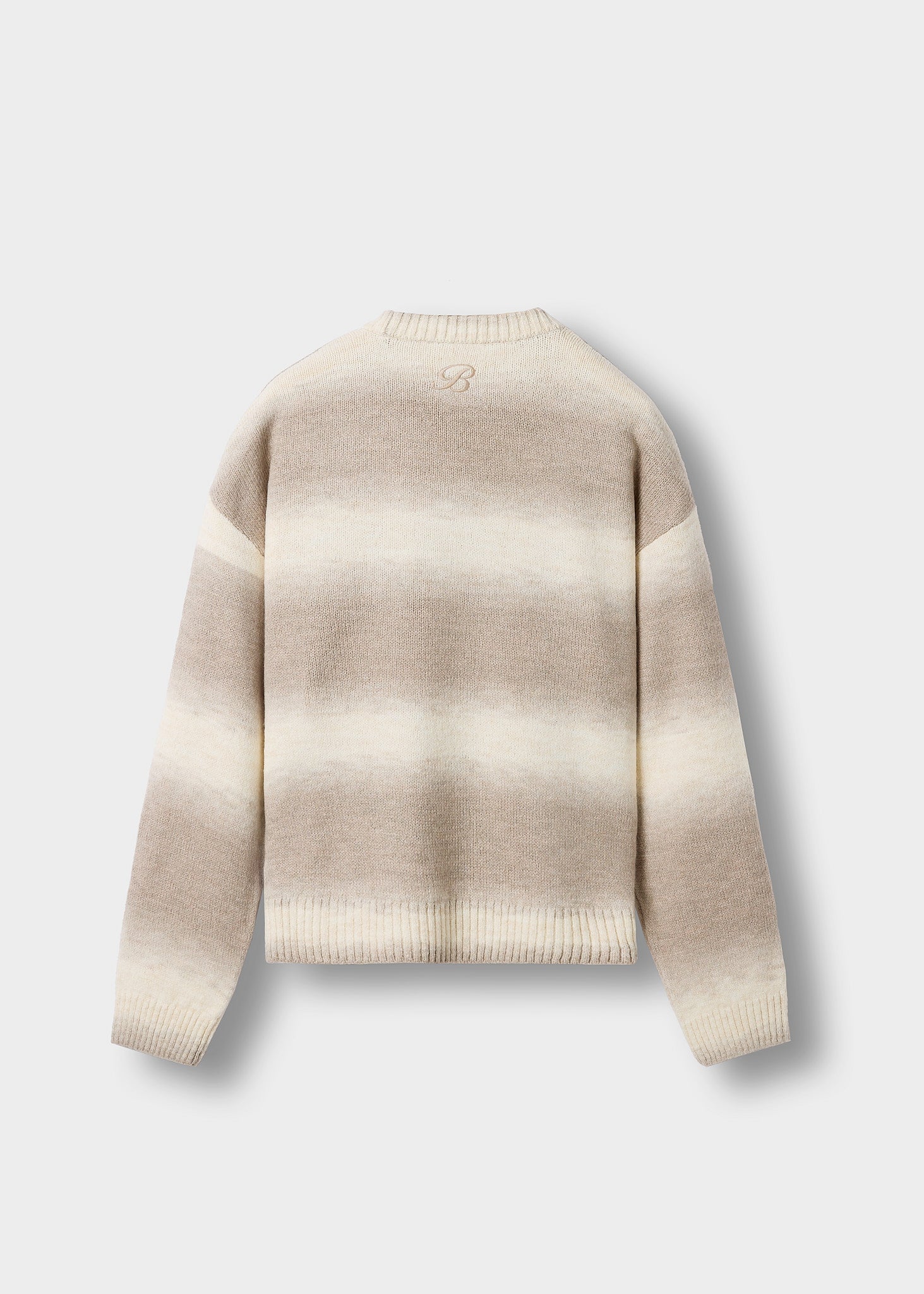 Knit Gradient Crewneck Sweater