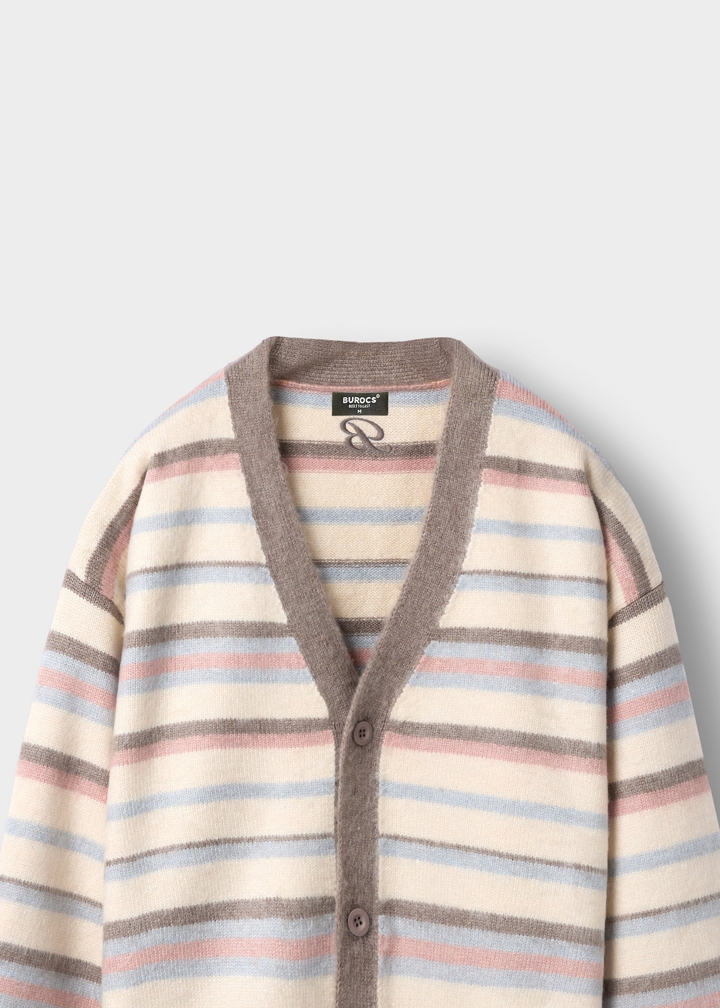 Fuzzy V-Neck Knit Cardigan