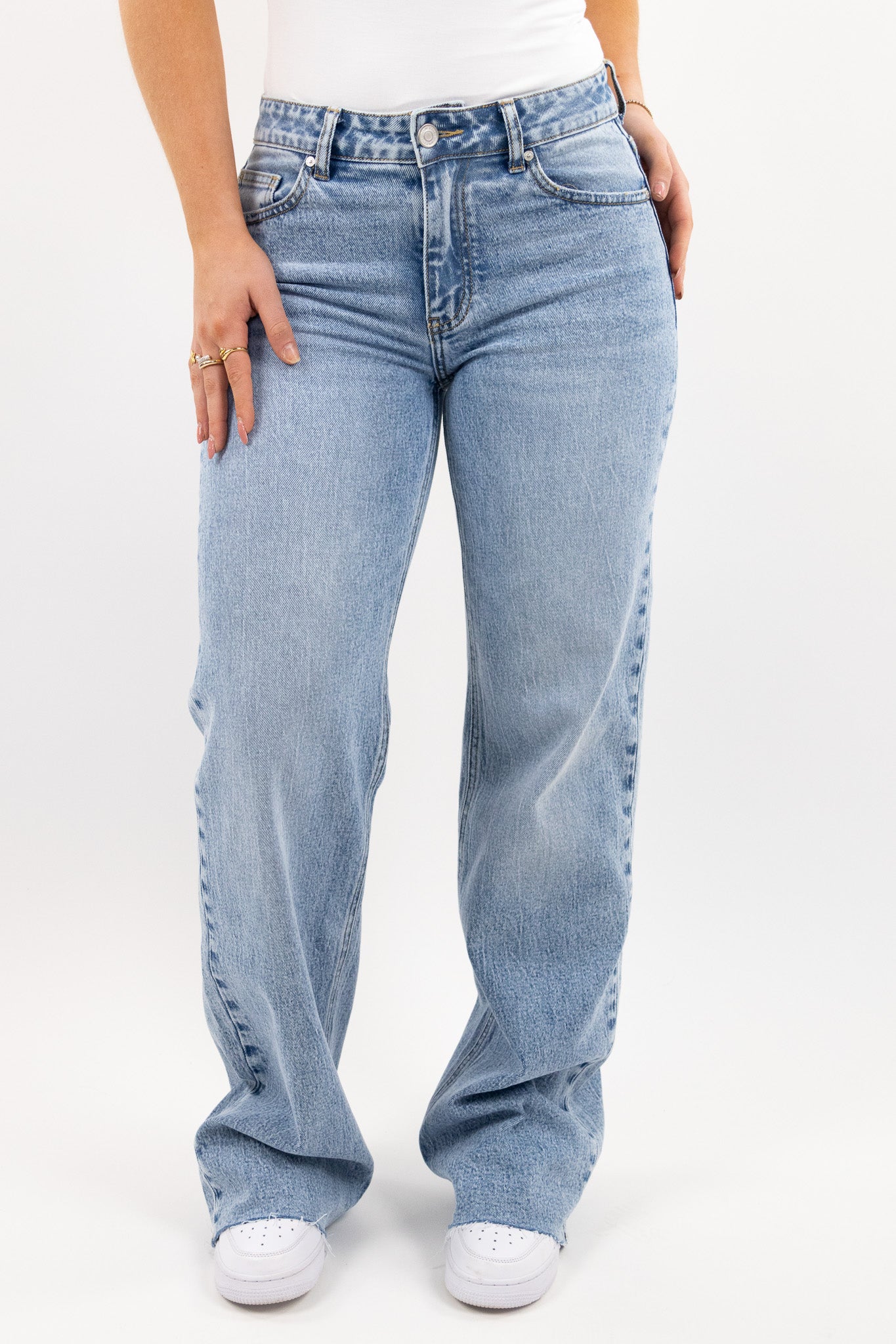 Leah mid waist jeans - stretch