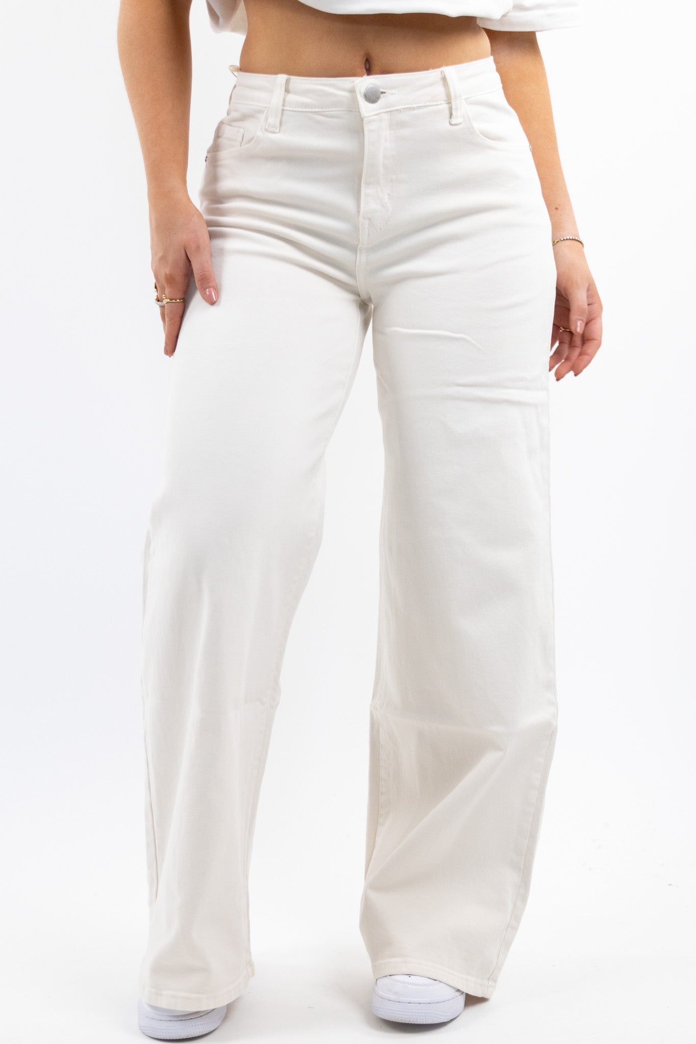 Noor wide leg jeans - stretch