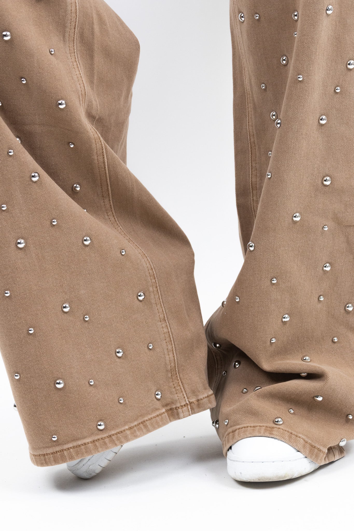 Studded Baggy Jeans - Tall